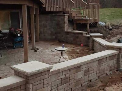 Brick Patio Wall