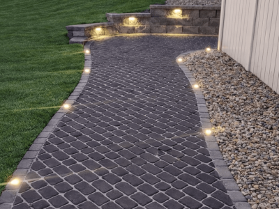 Wall and path Cedar Springs